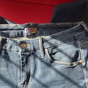 Mother Looker Ankle Fray Girl Crush Jeans Size 29 inseam 26.5 Revolve Anthro